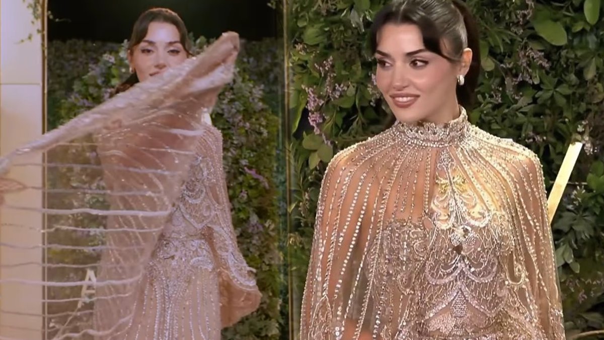 Hande Erçel, Joy Awards'ta Parlak Bir Şıklık Sergiledi: Cesur Tarzı Devam Ediyor