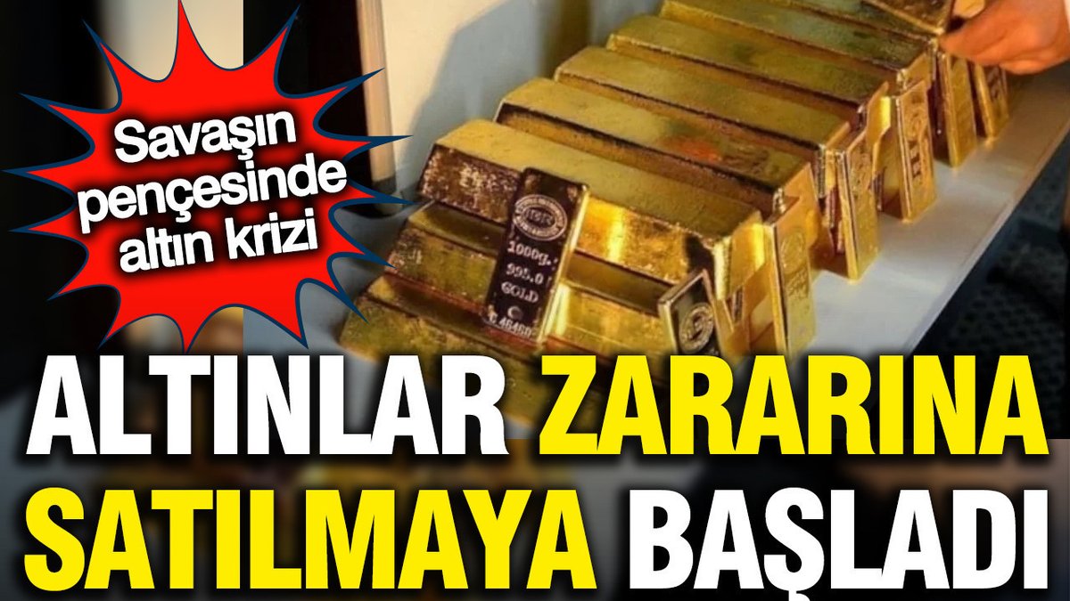 Dubai'de Mahsur Kalan Altınlar Zarar Ederek Satılmaya Başladı