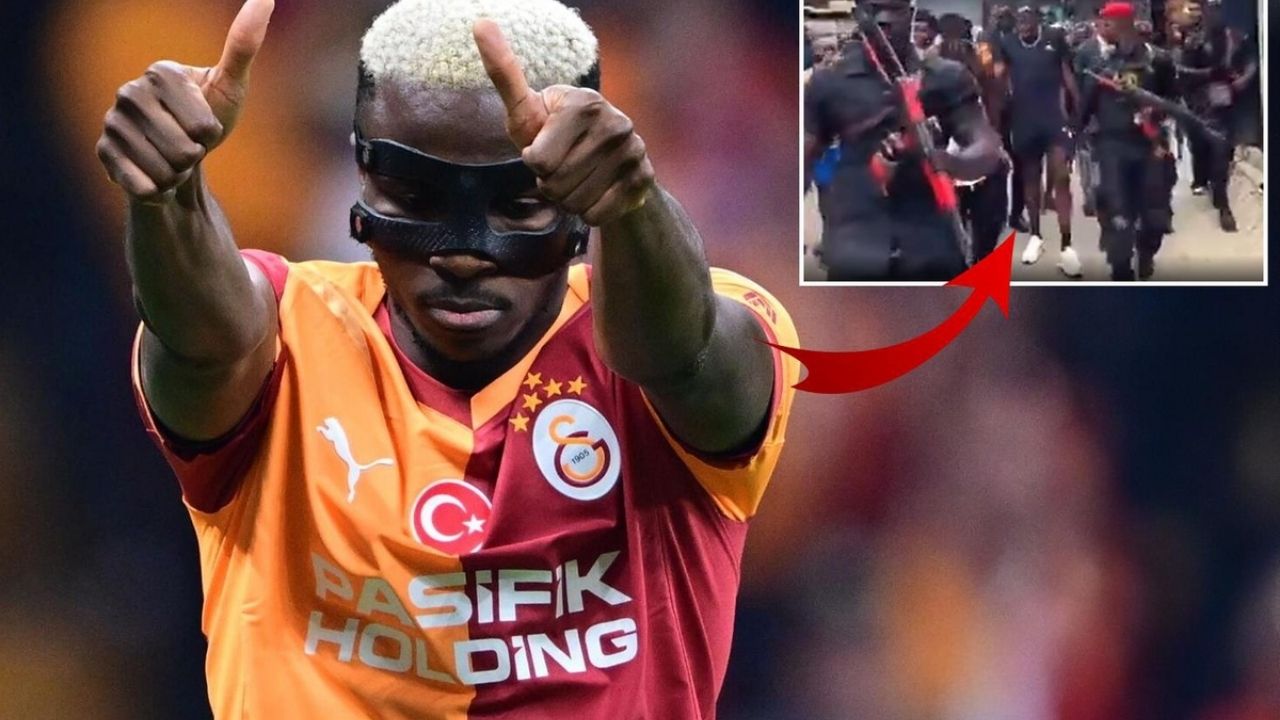 Osimhen Doğup Büyüdüğü Mahalleye Güvenlik Ekibiyle Gitti