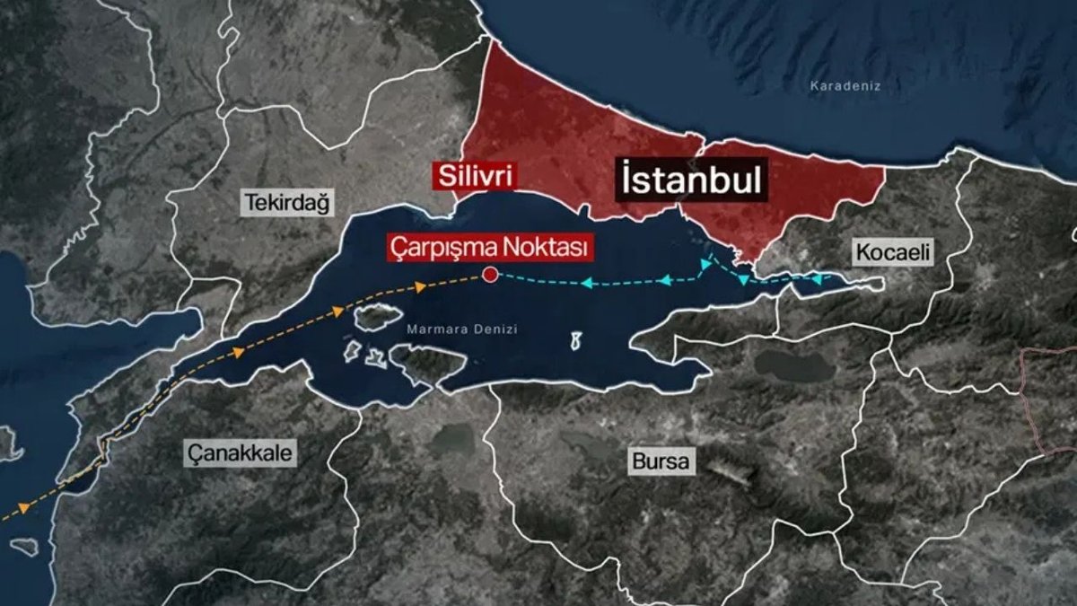 Marmara'da Gemiler Çarpıştı: Tuğberk İmamoğlu 11 Dakikada Battı