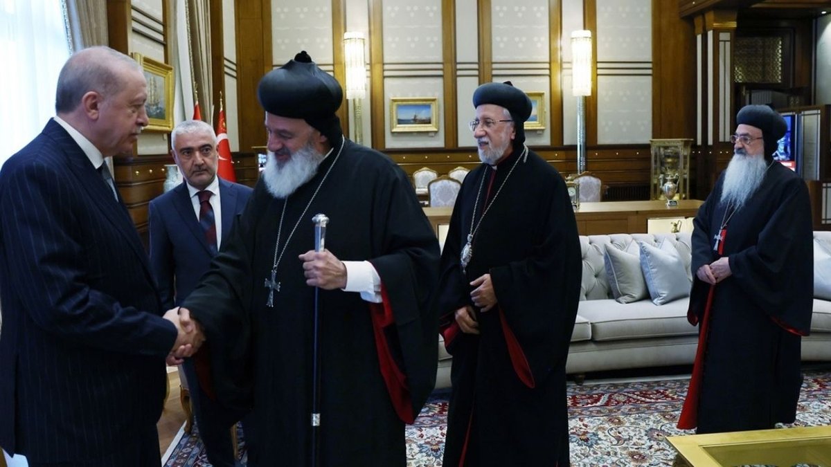 Cumhurbaşkanı Erdoğan, Süryani Ortodoks Kilisesi Patriği'ni Kabul Etti
